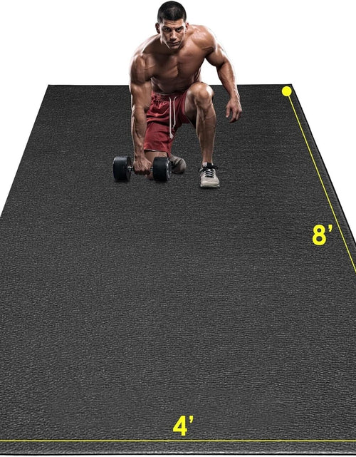 Load image into Gallery viewer, Large Exercise Mat, 8&#39; X 4&#39;X 1/4&quot; Extra Durable Workout Mats for Home Gym Flo...
