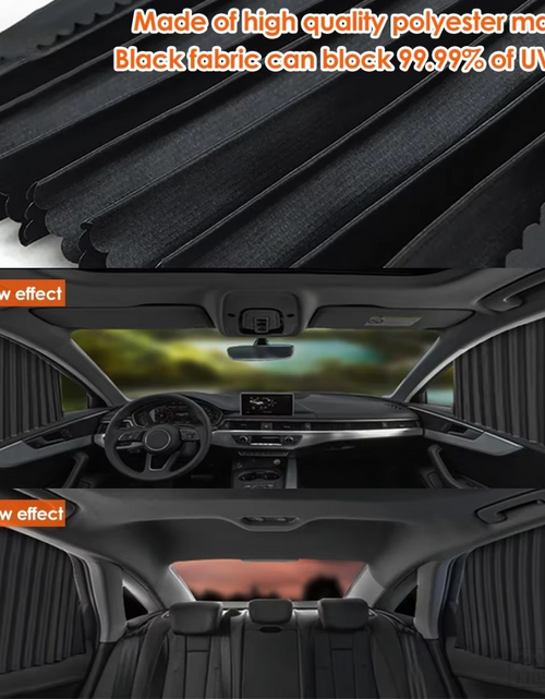 Load image into Gallery viewer, ShadeGuard™ Magnetic Car Window Sunshade – Cool, Private, Protected. InstantlyMagnetic Car Sunshade Window Curtains Auto Window Sun Shade Privacy Sun UV Protection Window Shield Car Interior Accessories
